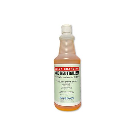 Warsaw Chemical Color Changing Acid Neutralizer, Orange Scent, 1-Quart, 12PK 55148-0000012